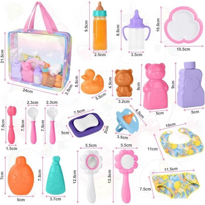 Aolso Ensemble d Accessoires pour Poup e 20PCS Accessoires pour