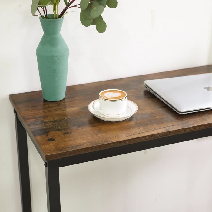 Table De Bar Avec étagères Chêne Sonoma 90x40x103.5 Cm - 3 étagères, Charge Max 70kg, Idéale Cuisine Ou Salon