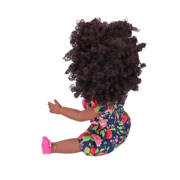 VGEBY poupée d'enfants Exquise Africaine Fille Noire Poupée Réaliste  Chidren Mignon Afro Poupée Enfant Jeu De Rôle Jouet Cadeau - Cdiscount Jeux  - Jouets