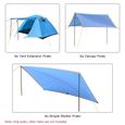 Poteau de tente en plein air, auvent, bâche, barres de Support, auvent en fer, équipement de Camping en plein air [3849AB8]-2