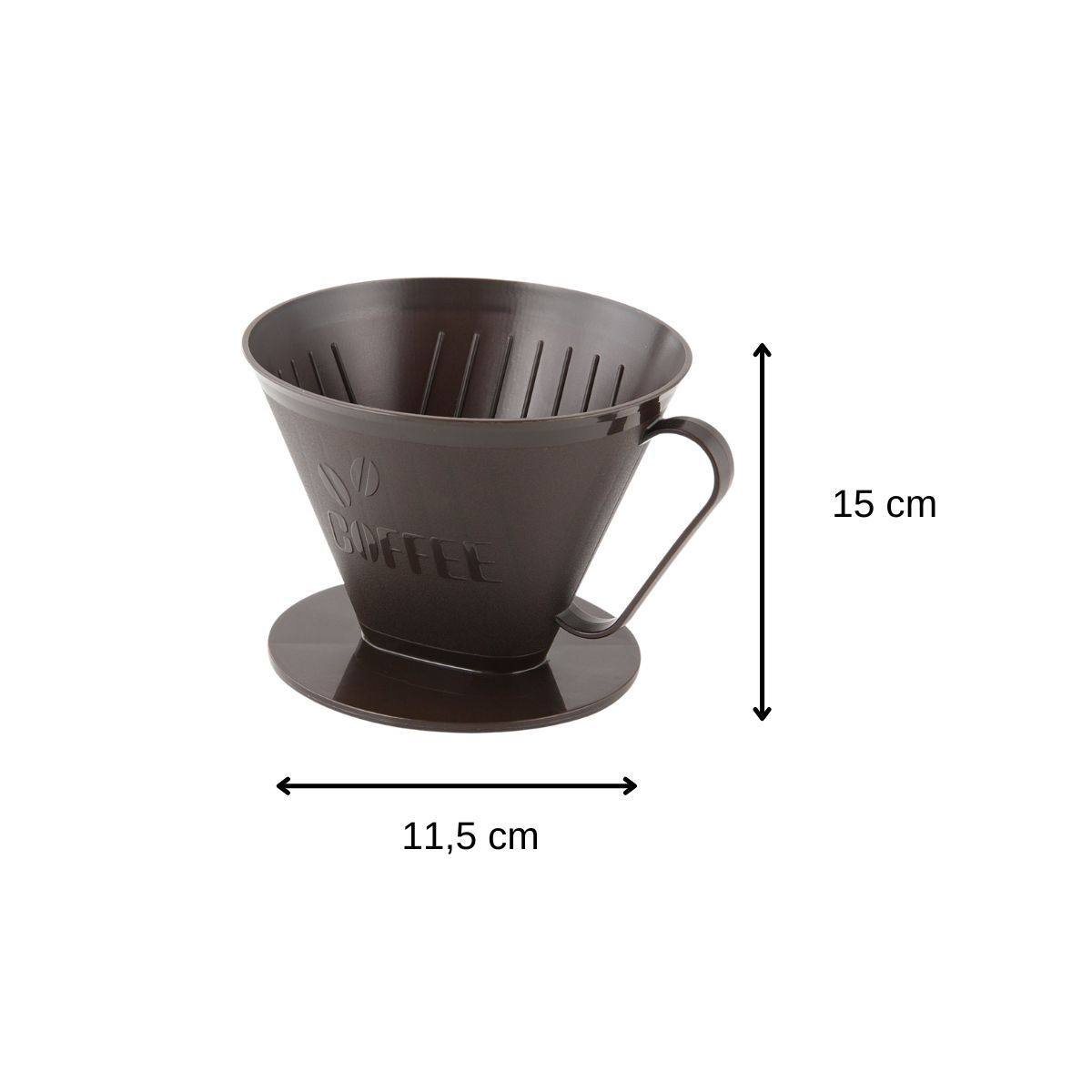 Filtre à café en céramique HURRISE - Accessoire de verseur de café - Noir -  Compatible avec café moulu