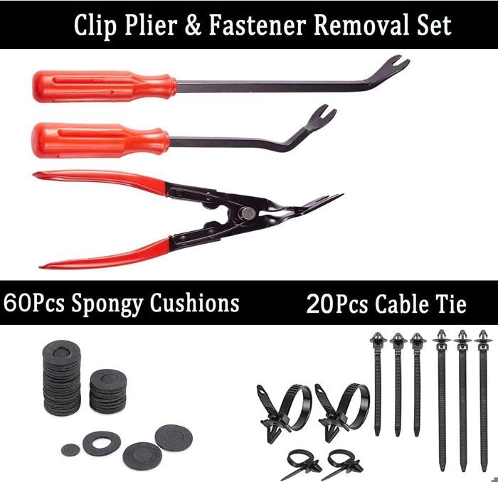 Lot de 350 outils de démontage de garnitures de voiture