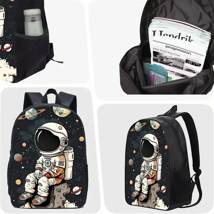 Sac De Sport Enfant Astronaute Bleu - Grand Sac à Dos Léger Pour école, Sport Et Voyage