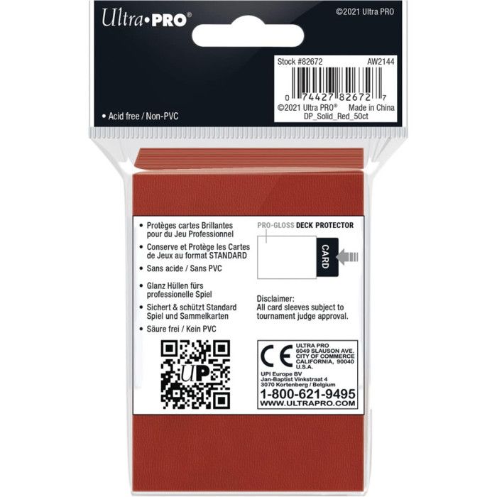 Protecteurs de Carte Ultra Pro - Jeux de société Protecteurs de Carte Ultra Pro - Jeux de société