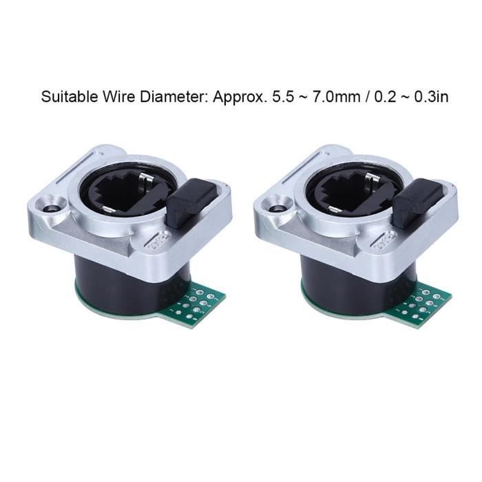 SIENOC Extension RJ45 0.3M - Mâle à Femelle Montage Panneau - CAT5 Ethernet