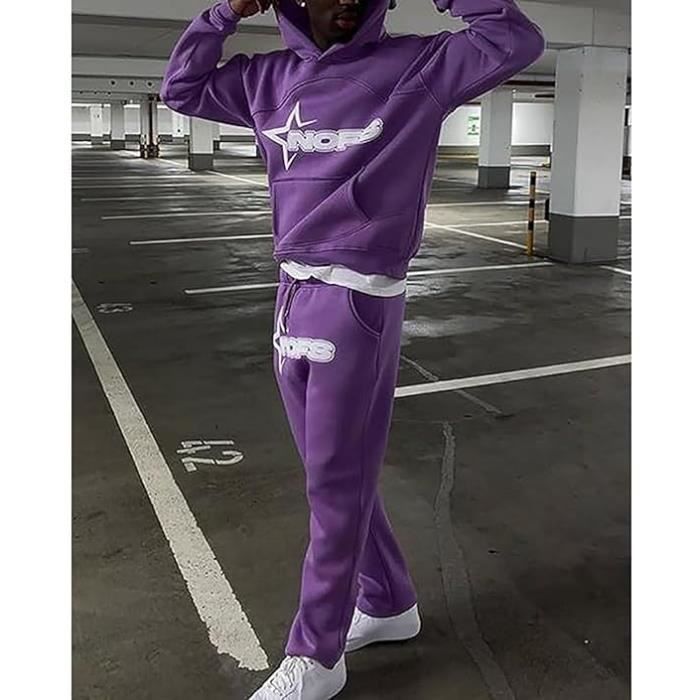 Ensemble hot sale violet homme