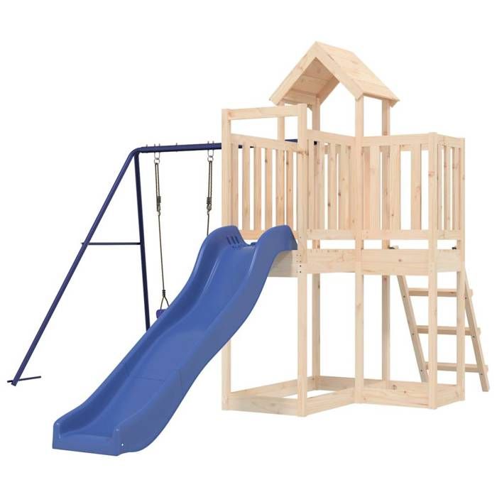 Aire de jeux d'extérieur,Maisonnette de jeu,Maison enfant bois de pin imprégné CFW50186 | Leroy Merlin
