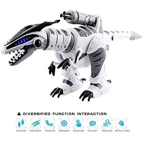 Robot Dinosaure ZGEER - Jouet interactif télécommandé avec programmation de  marche et musique - Cdiscount Jeux - Jouets