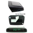 Thermomètre pour Voiture Lumineux ， Horloge électronique de Voiture Double température à l'intérieur et à l'extérieur de l'auto-3