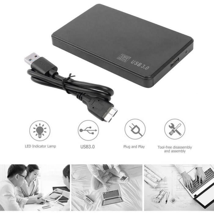 Boîtier Disque Dur externe Advance Steeldisk USB3.0 - Pour disque dur SATA  2,5 pouces - Cdiscount Informatique