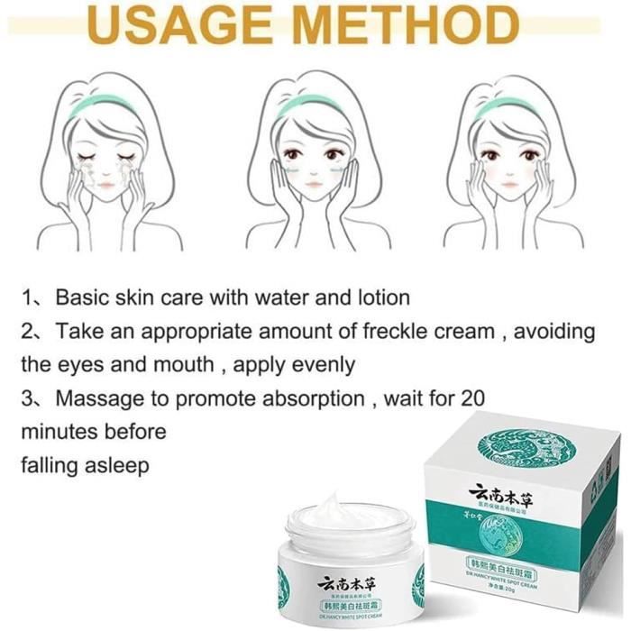 Lot De 3 Crèmes Visage Éclaircissante Au Kimchi - Anti-taches & Rousseur - Neuves