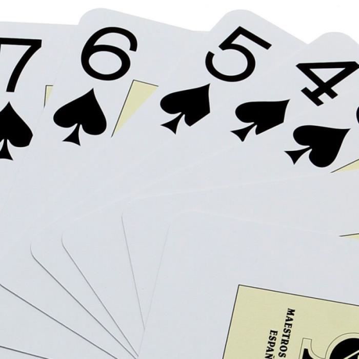 Jeu de Cartes Poker 55 Cartes étui Plastique 305 grammes 8,80 x 6