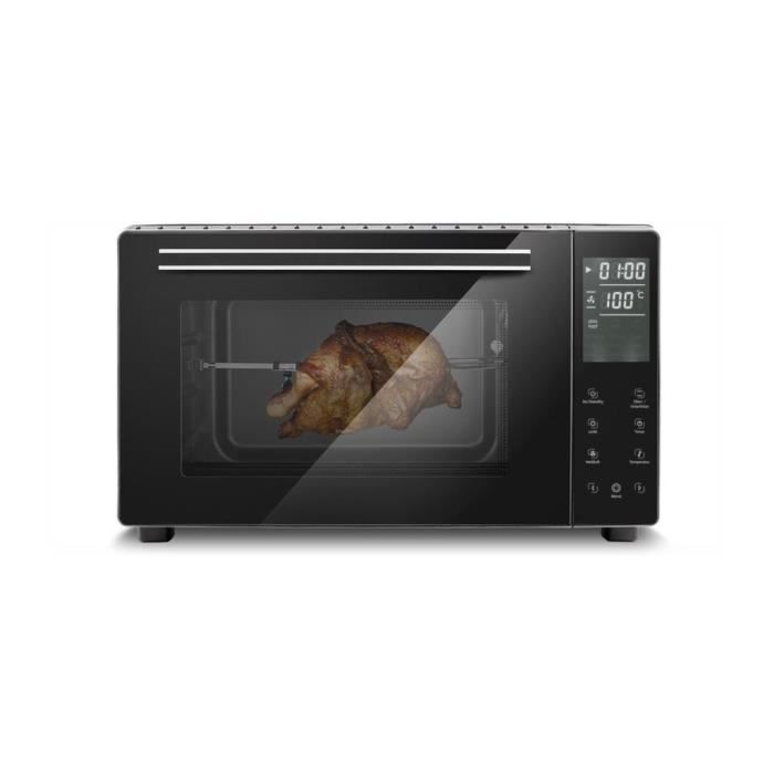 Four Électrique 26L Techwood - Tournebroche Et Minuterie 60 Minutes