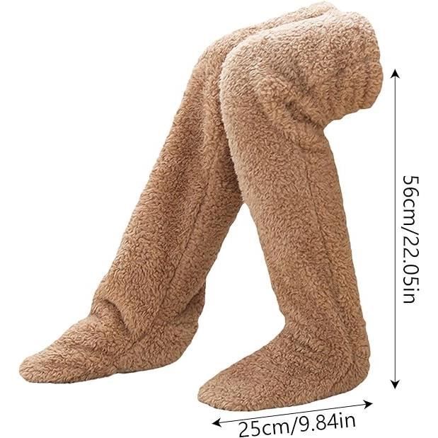 Chaussettes Hautes Femme Longue Peluche Chaussettes Montantes Fille de  Cuisse Longues Chaud Hiver Chaussettes Femme Hiver（Brun） Brun - Cdiscount  Prêt-à-Porter