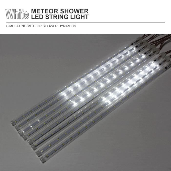 BATON LUMINEUX,WHITE-50cm-UK Plug--Guirlande de lumière en pluie de  météorites, éclairage étanche de 30cm -50 cm, 8 tubes LED, bande -  Cdiscount Maison