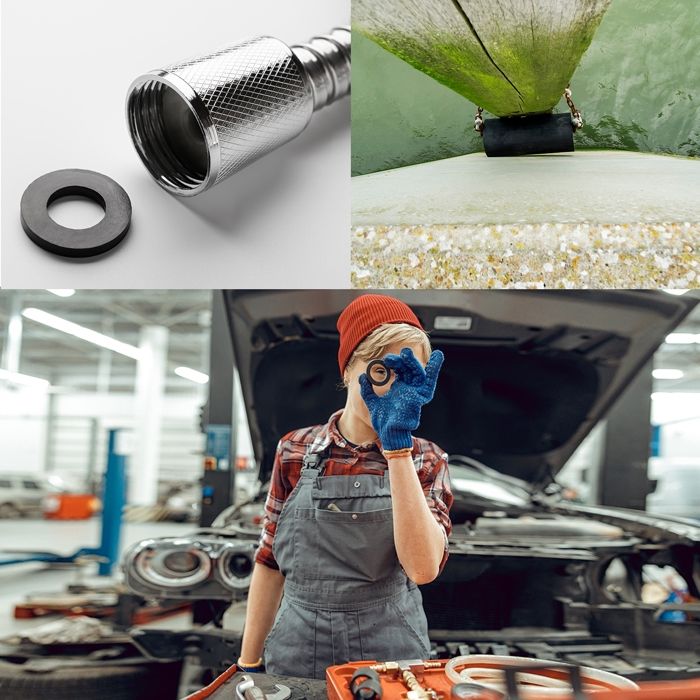 Sourcing Map 18mm L X 5mm H Rond Caoutchouc Pare