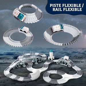 5 En 1 Canapé Enfants Lumineux  Brillant Dans Le Noir  Avec 2 Poufs Motif De Vaisseau Spatial Fauteuil Convertible En Tissu Avec Poche Laterale Housse Lavable 3 Ans