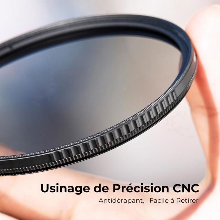 Filtre UV 52mm K&F Concept + Chiffon Microfibre - Protection Objectif Appareil Photo - Revêtement Multicouches