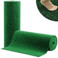 Moquette d'extérieur Spring vert au mètre | tapis type gazon artificiel - pour jardin, terrasse, balcon etc. | 100x200cm-0