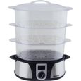 Cuiseur vapeur électrique - HKOENIG - VAP12 - 12 litres - Minuterie 60 minutes - Transparent / Inox-0