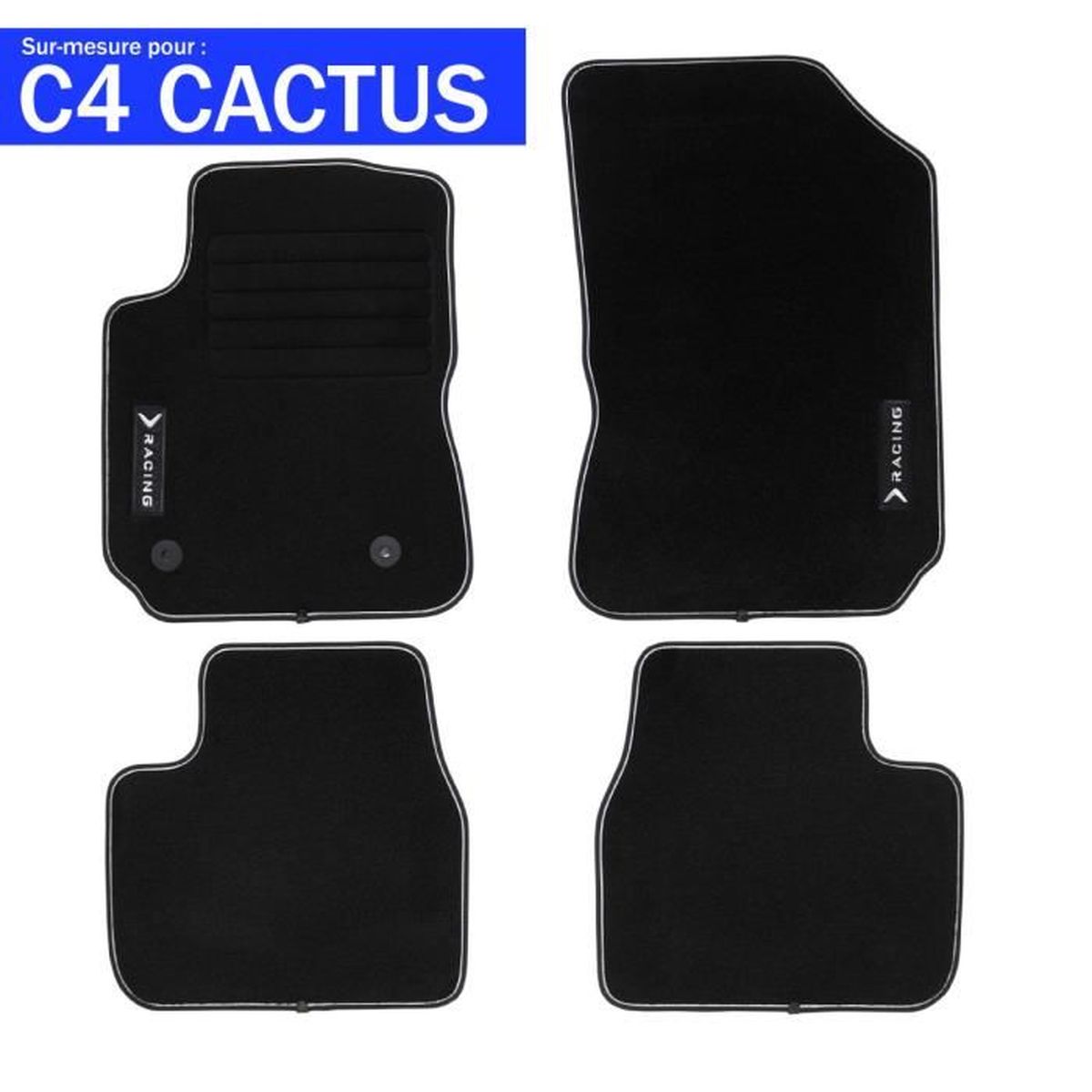 Tapis De Voiture Sur-Mesure Citroën C4 Picasso (2006-2013) - 4 Pièces Antidérapantes
