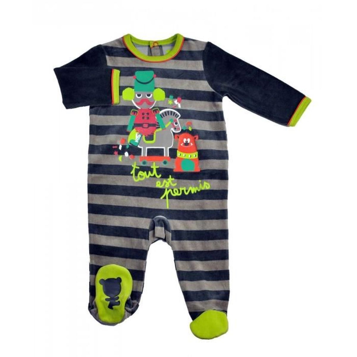Pyjama Bebe Garcon Gommette Taille 18 Mois 86 Cm Cdiscount Maison
