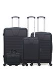 SWISS KOPPER WAVE PARIS - Set De 4 Valises SELENGA-C 75 cm 4 Roues - noir