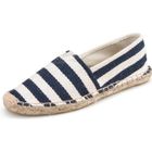 FUNMOON Hommes Et Femmes Mixte Espadrilles En Toile Cousue Main Bleu