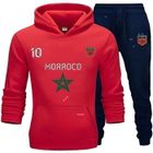 NPZ Jogging Homme - Maroc - Rouge - Manches Longues - Taille S à XXL - Multisport