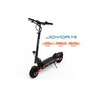 Joyot T10 noir scooter électrique 1000w * 2, frein hydraulique avant et arrière, poids net 29,6 kg