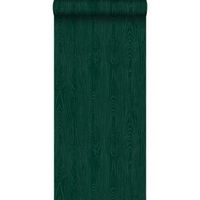 Origin Wallcoverings papier peint imitation bois vert émeraude - 53 cm x 10,05 m - 347557