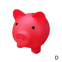 rouge Boîtes d'argent en forme de cochon de dessin animé, rangement, jouet pour enfants, décor, banque d'arge