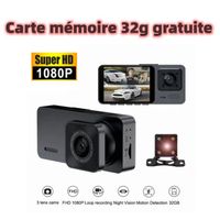 Caméra Embarquée Voiture - Caméra Dashcam - Haute Qualité, Résolution 1080P avec 2" Écran LCD-Carte mémoire 32G