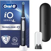 Brosse À Dents Électrique Oral-B iO 4N - Noire - Avec Etui de Voyage - Connectée Bluetooth