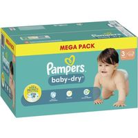 PAMPERS Baby-Dry Taille 3 - 112 Couches - 6/10 kg
