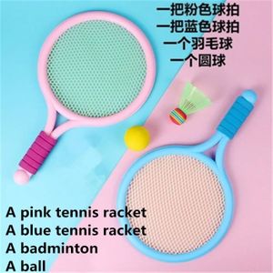 RAQUETTE DE TENNIS rouge - 1 ensemble de jouets en plastique pour enfants, raquette de tennis, badminton, sports de plein air et
