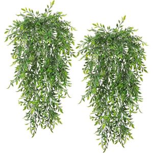 FLEUR ARTIFICIELLE Plante Artificielle Feuille De Bambou 63Cm - Écologique - Décoration Intérieure et Extérieure