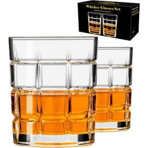 Verre à eau - Soda Verre À Whisky À Carreaux[u758]