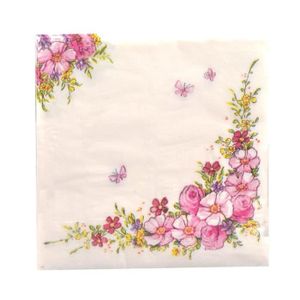 4 Simple papier DECOUPIS serviettes Vintage fond 429 fleurs design