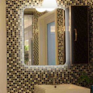 45*60cm sunnyshowers 100 x 70 cm Classe énergétique A + LED Salle de Bain Miroir éclairage LED basse consommation Blanc chaud Protection IP44 anti-buée
