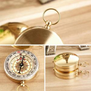 Natuce Compas De Poche Portables Compacte De Style Classique Brass Metal Camping Randonn/éE Compagne Outils De Navigation Ext/éRieure Or