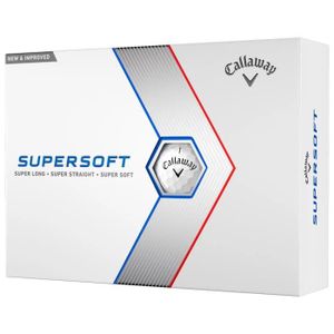 BALLE DE GOLF Boite de 12 Balles de Golf Callaway Supersoft Blan