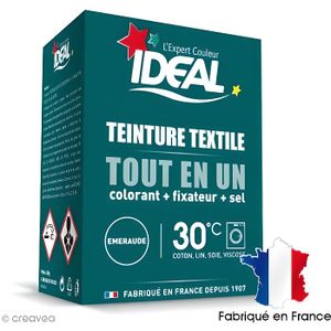 Bdr 0.30€ IDEAL Teinture Textile format MINi (liquide 40ml ou Tout en un  230g)