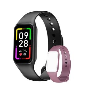 HUAKUA Montre Podometre Marche Bracelet Non Connectée Simple 1.47 Pouces  Etanche IP68 pour Femme Homme Enfant Trackers d'Activité Sport Course à  Pied