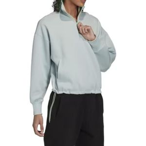 SWEATSHIRT Sweat 2/4 de Zip Bleu Clair Femme Adidas HH9107