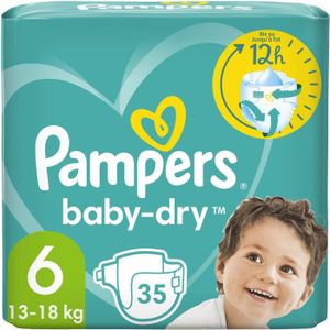 COUCHE PAMPERS Baby-Dry Taille 6 - 35 Couches