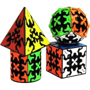 CASSE-TÊTE Yealvin Gear Cube Lot de 4 dés de vitesse 3 x 3 Ge