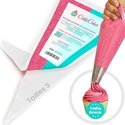 Lot Professionnel De 12 Poches à Douille Avec Douilles En Acier Inoxydable - Takuza