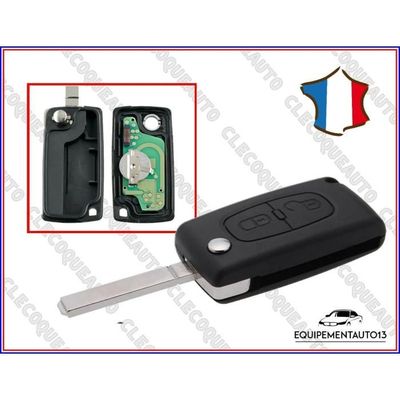 Boîtier De Clé Télécommande Pour Smart Fortwo/Forfour 451 - Avec Batterie - Neuf KIS