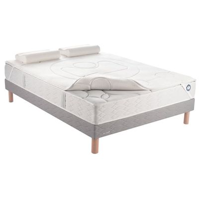 CASABEL Surmatelas 90x200 Cm - Mémoire De Forme Avec Zones De Soutien   Sur Matelas Confort Surmatelas Mousse Memoire De Forme